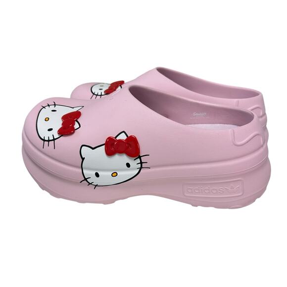 Adidas x Hello Kitty Pink AdiFom Stan Smith Slip On Platform Mules Womens Size 9 - Picture 5 of 9